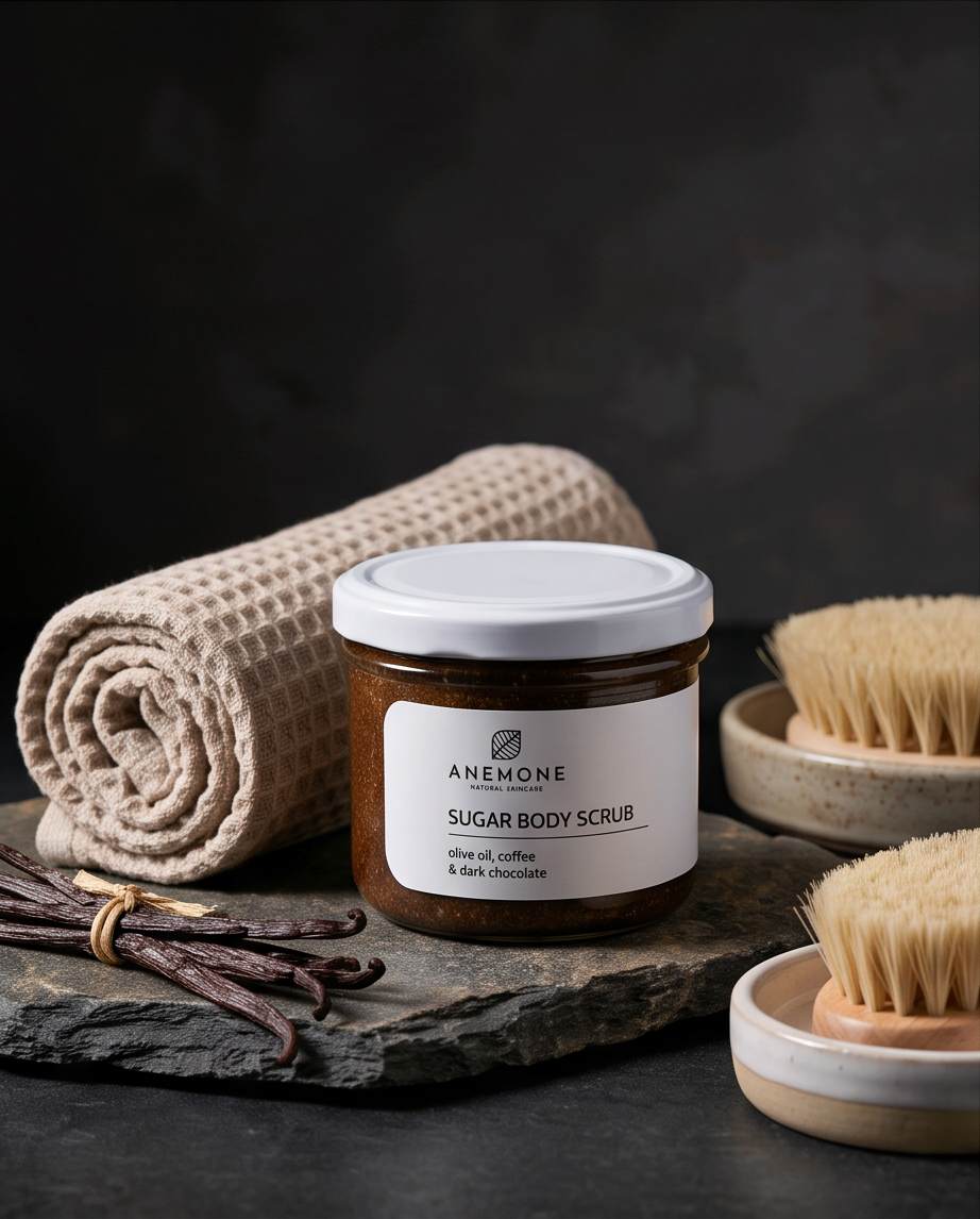 Anemone Scrub σώματος κατά της κυτταρίτιδας – 250 ml - Skinfluenced by nature