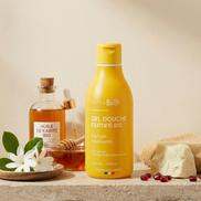 Bio cosmos organic honey shower gel