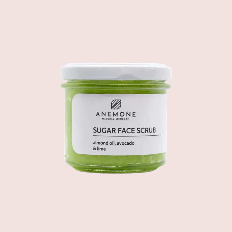 Anemone Sugar Face Scrub – Αμυγδαλέλαιο, Αβοκάντο & Lime