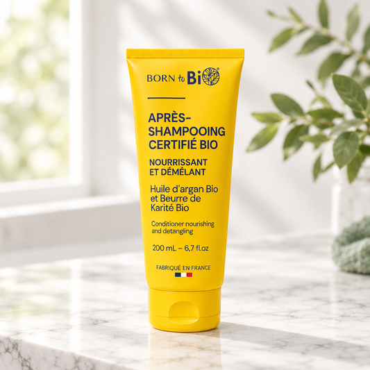 Conditioner Argan & Shea σε μαρμάρινο φόντο