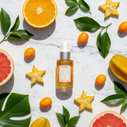 Flat lay Vitamin C