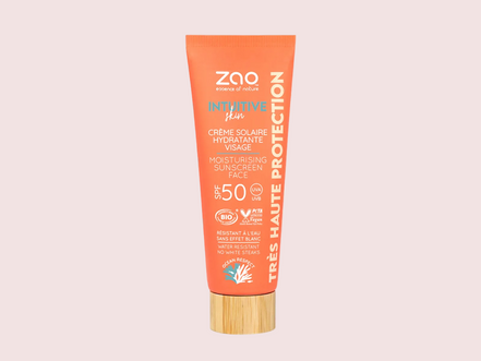 ZAO Intuitive Skin Crème Solaire Hydratante Visage SPF50 50ml