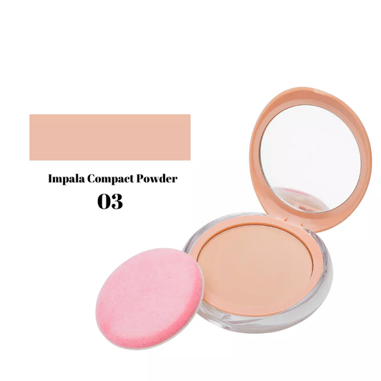 Impala Compact Powder No03 με καθρέφτη και ροζ σφουγγαράκι εφαρμογής