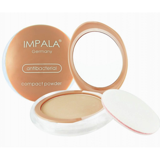 Impala Germany Antibacterial Compact Powder με καθρέφτη και σφουγγαράκι, απόχρωση No02