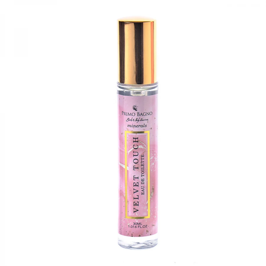Primo Bagno Velvet Touch Eau de Toilette 30 ml σε ροζ συσκευασία με χρυσαφί καπάκι