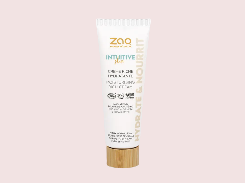Zao Organic Skin Intuitive Moisturising Rich Cream – Βιολογική, Πλούσια ενυδατική κρέμα προσώπου για ξηρό & ευαίσθητο δέρμα 50 ml