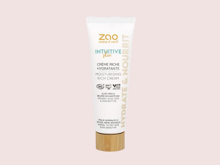 Zao Organic Skin Intuitive Moisturising Rich Cream – Βιολογική, Πλούσια ενυδατική κρέμα προσώπου για ξηρό & ευαίσθητο δέρμα 50 ml
