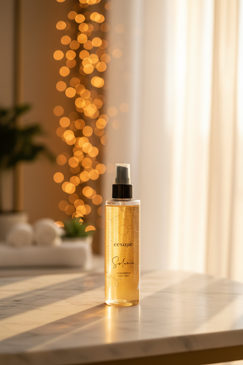 Marble golden hour background