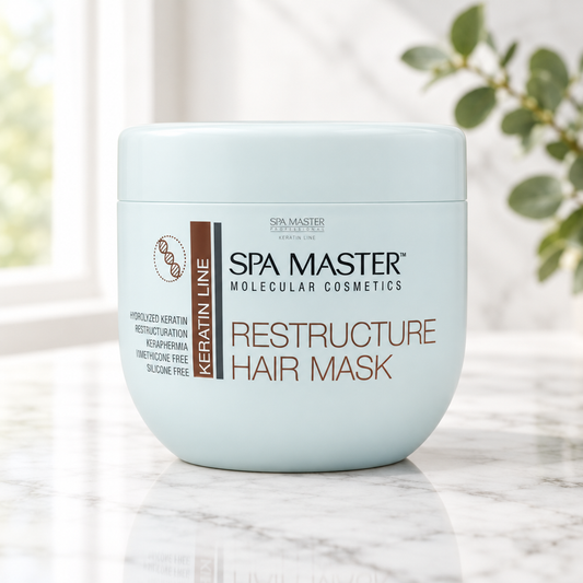 Μάσκα SPA MASTER πάνω σε μαρμάρινη επιφάνεια