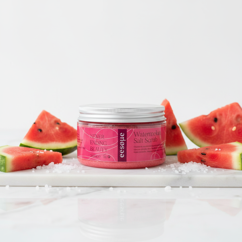 Watermelon Salt Scrub - Lifestyle