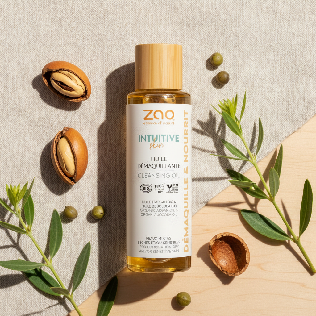ZAO Cleansing Oil - Flat Lay
