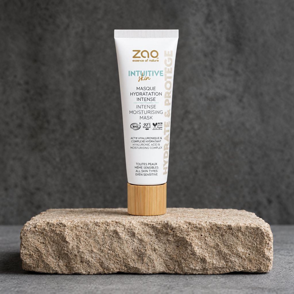 ZAO Intense Moisturising Mask πάνω σε πέτρα